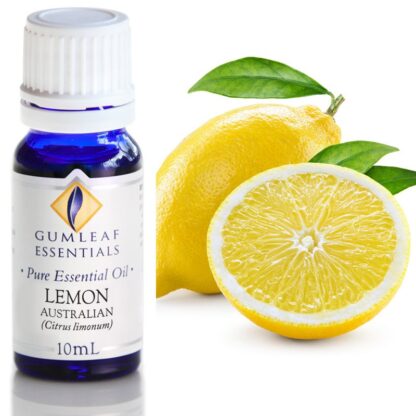 Lemon essential oil with lemon