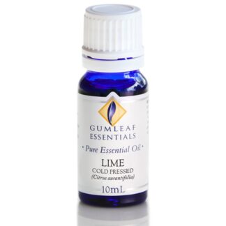 Lime essential oil bottle