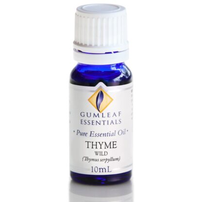 Thyme essential oil bottle